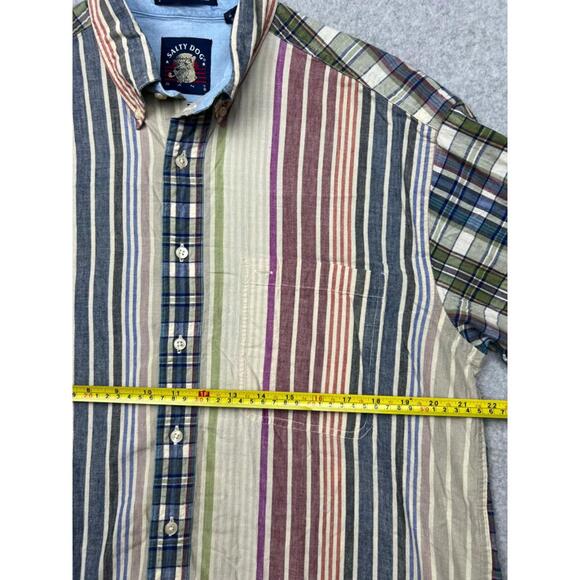 Salty Dog Gant Button Up Shirt Mens L Genuine Indian Madras Multi Stripe Cotton - Picture 8 of 8